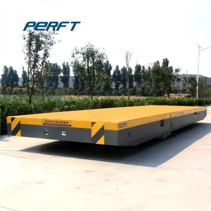 Pengangkutan Troli Transfer Baterai Pengecoran Baja Tugas Berat