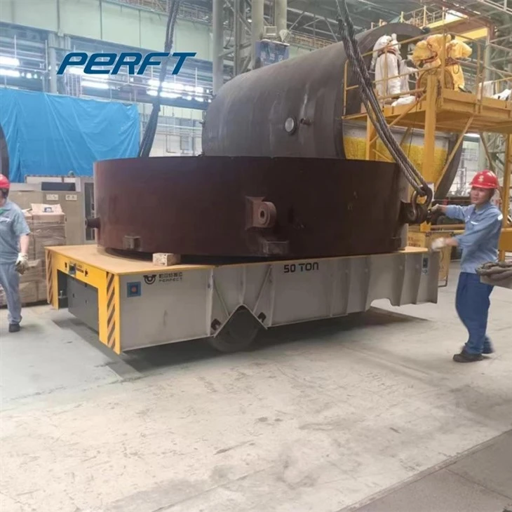 Gerobak Transfer Datar Listrik Untuk Lini Produksi 90 Ton