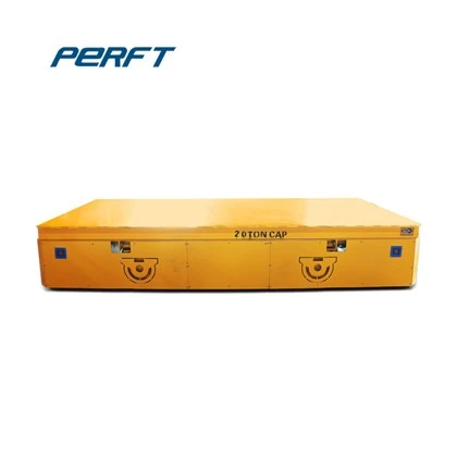Heavy Loading Busbar Powered Flat-Board on Rail Ferry Transfer Cart
